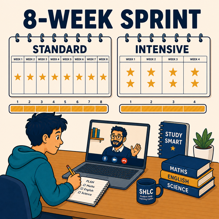 Eight-week sprint, standard and intensive tutoring plans compared