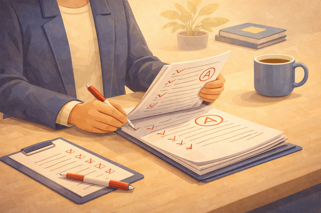 Professional Reviewing Marked Exam Papers