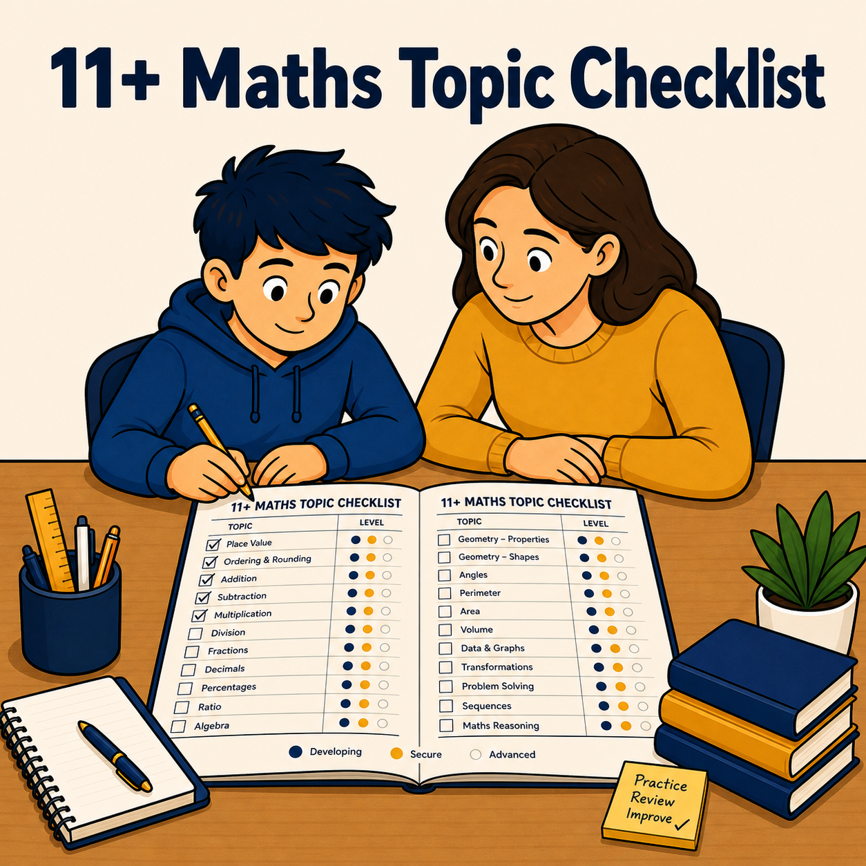 11+ Maths Topic Checklist (Free PDF) | SHLC Tutor