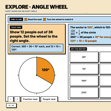 Angle Wheel explore tool, matching a sector to a target
