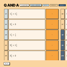 Practice questions, Unit 5 Mixed and Improper Numbers, answers hidden