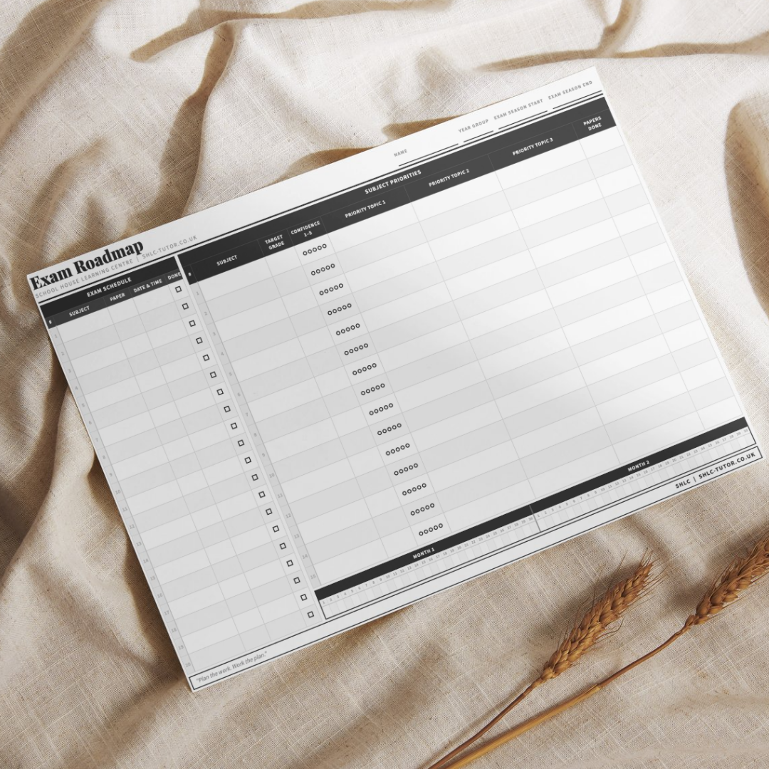 Printable GCSE & A-Level Revision Planner Sheets | 8 Sheet Pack | PDF Digital Download