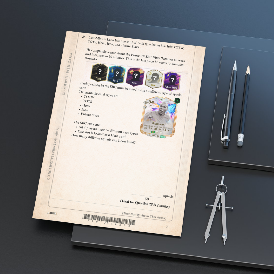 The Ultimate FIFA-Themed FUTQA GCSE Maths Practice Paper