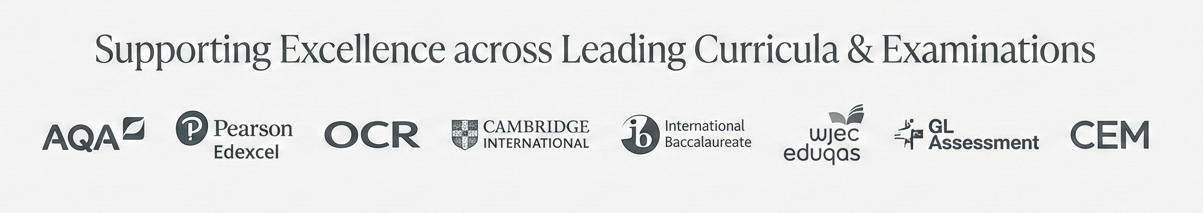 Logo collage with educational institutions on a white background