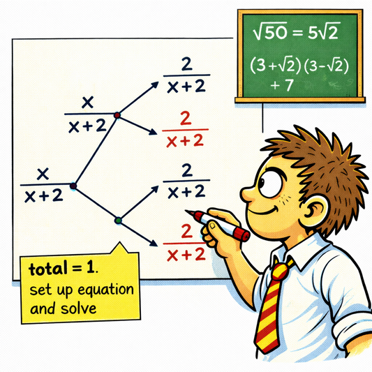 Easter GCSE Maths Masterclass | Higher Day 5 | Probability with Equations + Surds