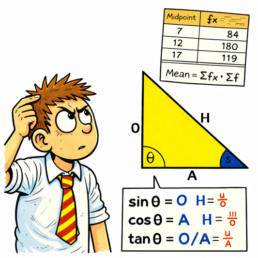 Easter GCSE Maths Masterclass | Foundation Day 3 | Trigonometry (SOHCAHTOA) + Averages from Tables and Diagrams