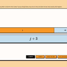 Explore sandbox, jar of sweets, bar-model diagram joining live
