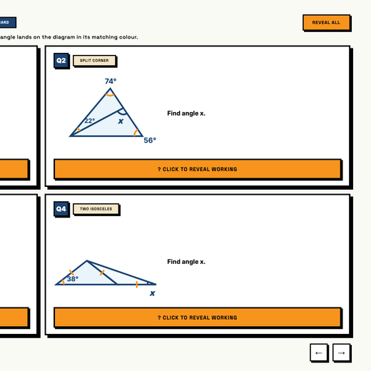 Multi-step challenge questions, exam-style, answers hidden