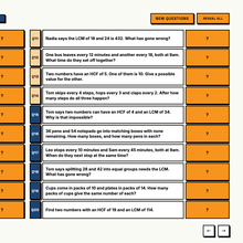 Hardest tier questions from the mixed challenge, answers hidden behind click to reveal
