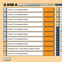 Practice questions, Unit 4 Mixed to Improper Fractions, answers hidden
