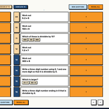 Hardest tier practice questions on divisibility and multiplication