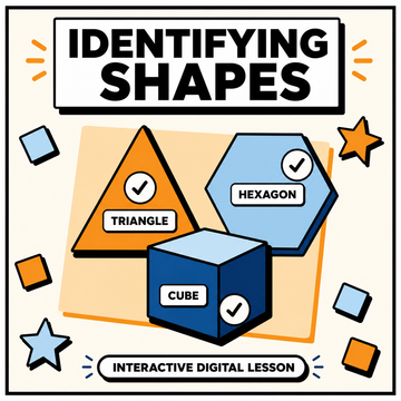 Identifying Shapes Mastery interactive digital lesson for 11+ and GCSE maths revision