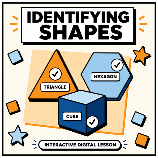 Identifying Shapes Mastery interactive digital lesson for 11+ and GCSE maths revision