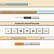 Median tool crossing off cards from both ends to find the middle value
