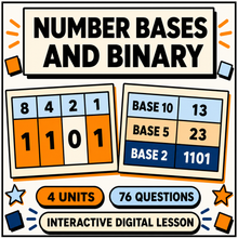 Number Bases and Binary interactive maths lesson for 11 plus and GCSE