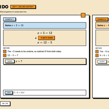 I Do worked example, Unit 1 add and subtract, full method shown