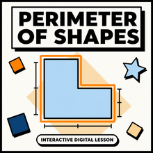 Perimeter of Shapes interactive digital lesson for 11+ and GCSE maths