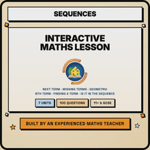 15 second preview of the Sequences interactive digital lesson