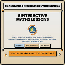 15 second preview of the Reasoning and Problem Solving Bundle lessons