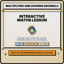 15 second preview of the Multiplying and Dividing Decimals interactive lesson
