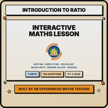 15 second preview of the Introduction to Ratio interactive digital lesson