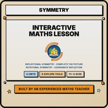 15 second preview of the Symmetry interactive digital lesson