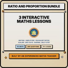 15 second preview of the Ratio and Proportion bundle lessons