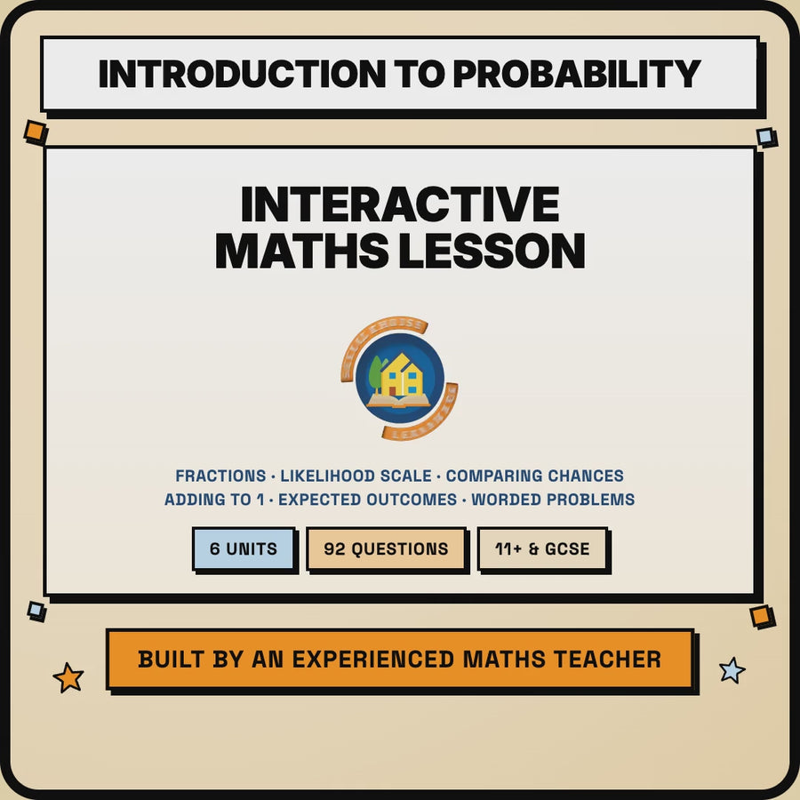 15 second preview of the Introduction to Probability interactive lesson