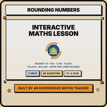 15 second preview of the Rounding Numbers interactive lesson