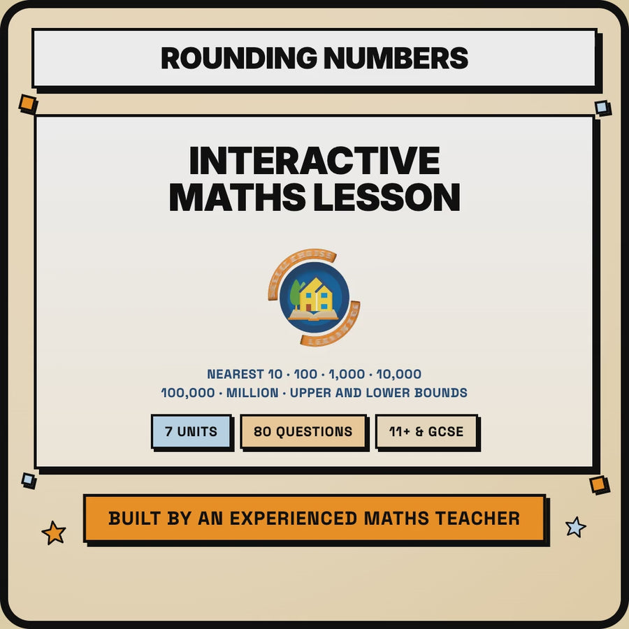 15 second preview of the Rounding Numbers interactive lesson