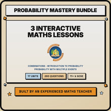 15 second preview of the three Probability interactive lessons