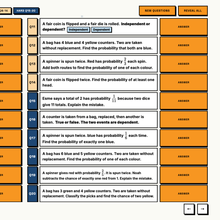 Hardest tier questions from the 20 question mixed probability challenge