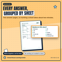Answer pages for the free place value and rounding worksheet, every answer grouped by topic and sheet