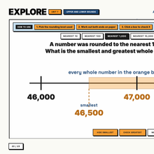 Upper and lower bounds tool finding the smallest and greatest whole number