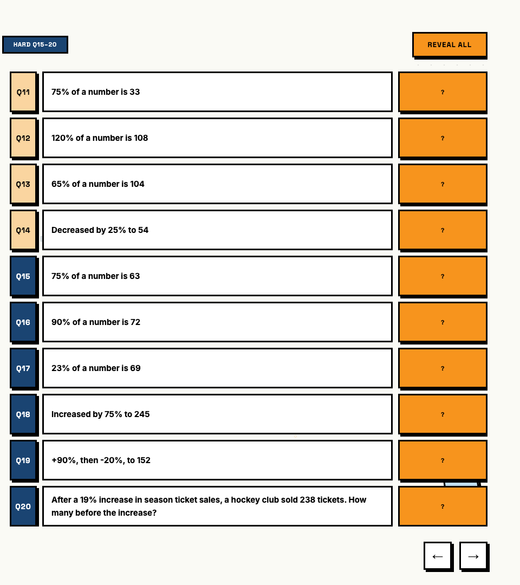 Hard tier questions Q15-20, mixed final challenge, answers hidden