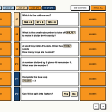 Hardest level questions from the mixed challenge slide with click to reveal answers