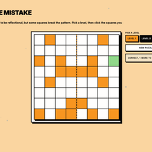 Spot the Mistake reflection activity, Symmetry lesson